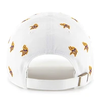 Casquette unisexe '47 blanche Minnesota Vikings Confetti Clean Up réglable