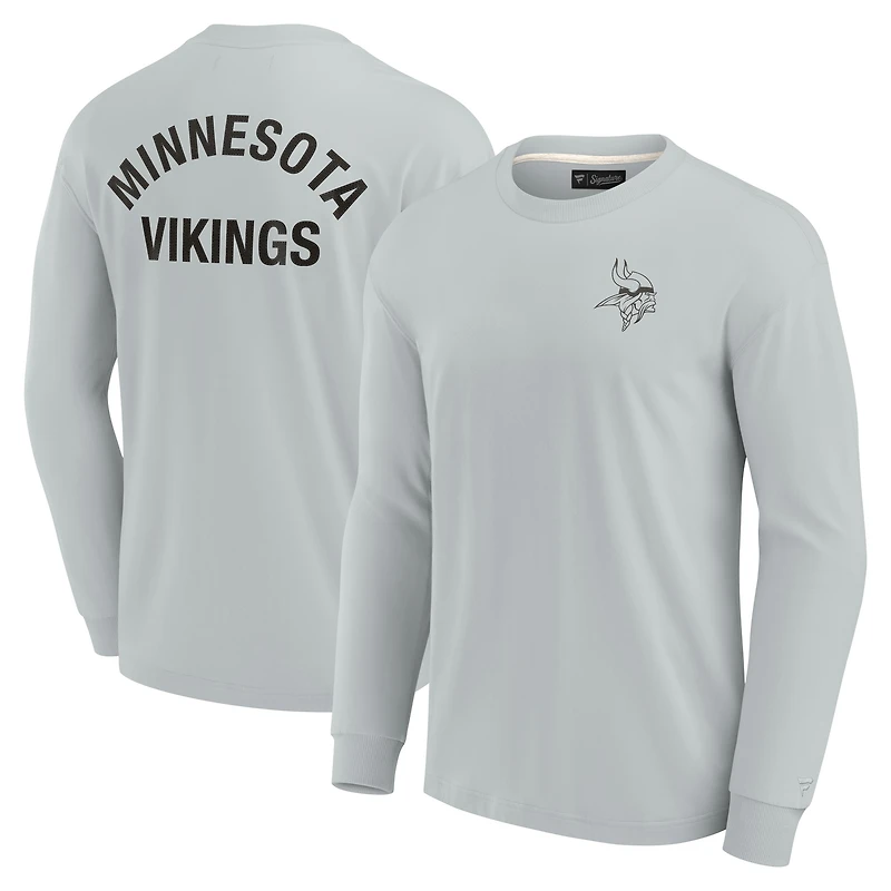 Unisex Fanatics Khaki Minnesota Vikings Elements Super Soft Long Sleeve T-Shirt