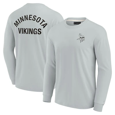 Unisex Fanatics Khaki Minnesota Vikings Elements Super Soft Long Sleeve T-Shirt