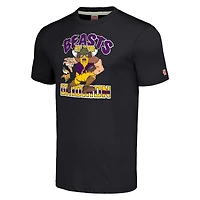 Hommage unisexe Charcoal Minnesota Vikings Monstres du Gridiron Halloween T-shirt triple mélange