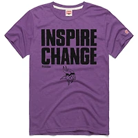Unisex Homage Purple Minnesota Vikings 2024 Inspire Change Tri-Blend T-Shirt