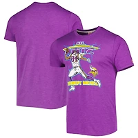 Unisex Homage Randy Moss Heathered Purple Minnesota Vikings NFL Blitz Retired Player Tri-Blend T-Shirt