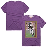 Unisex Homage Randy Moss Purple Minnesota Vikings NFL Topps Trading Card Tri-Blend T-Shirt