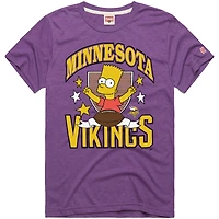T-shirt unisexe violet Homage x Les Simpsons des Vikings du Minnesota