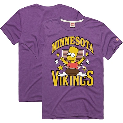 T-shirt unisexe violet Homage x Les Simpsons des Vikings du Minnesota