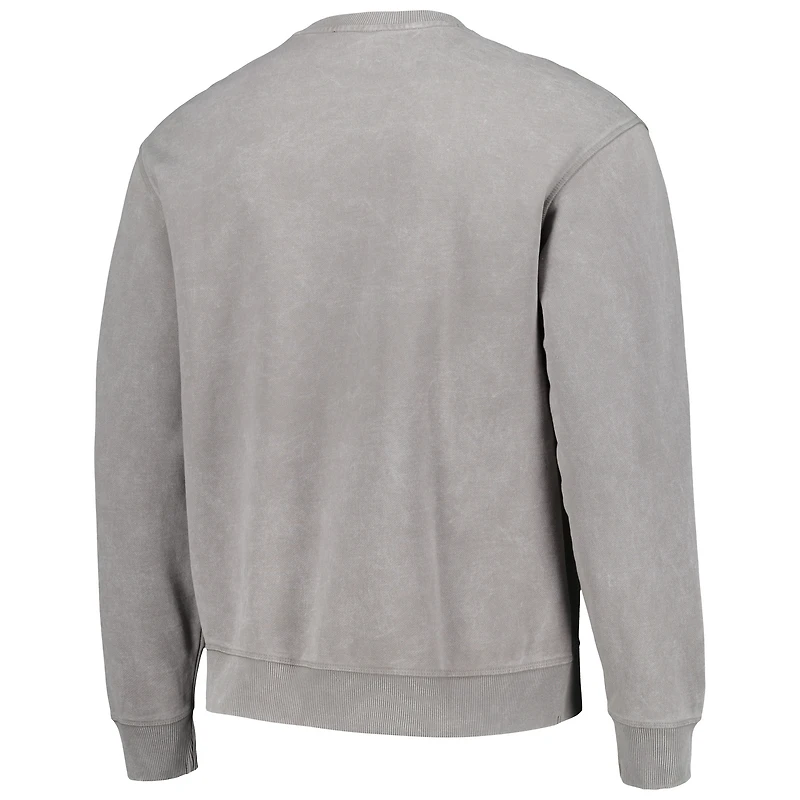 Sweat-shirt unisexe The Wild Collective gris Minnesota Vikings en détresse
