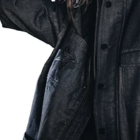 Unisex The Wild Collective Navy Minnesota Vikings International Collection designed by Leah and Chelsea Full-Snap Denim Jacket