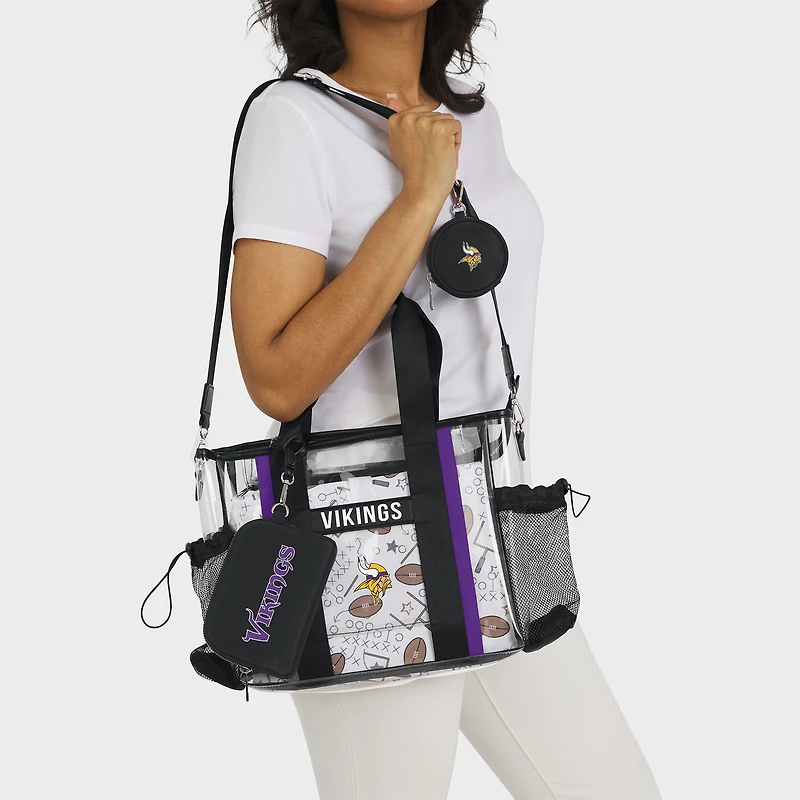 Sac bébé transparent WEAR by Erin Andrews Minnesota Vikings