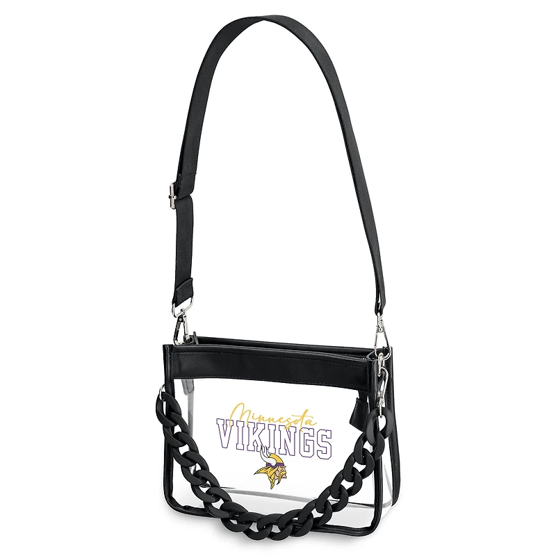 WEAR by Erin Andrews  Minnesota Vikings Plastic Chain Mini Crossbody Bag