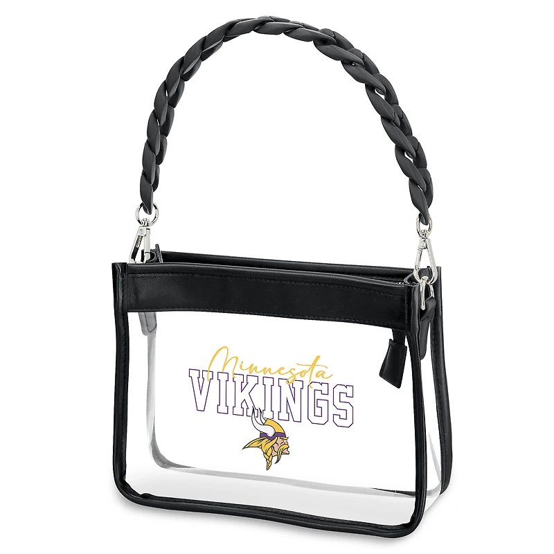 Sac bandoulière mini à chaîne en plastique WEAR by Erin Andrews Minnesota Vikings