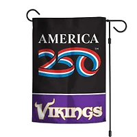 WinCraft Minnesota Vikings 12" x 18" Double-Sided America 250 Garden Flag