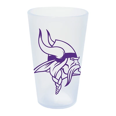 WinCraft Minnesota Vikings 16oz. Verre à pinte en silicone Icicle