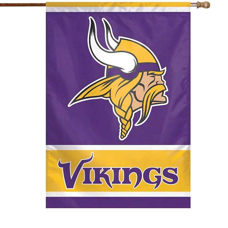Bannière verticale simple face WinCraft Minnesota Vikings 28" x 40" avec logo principal