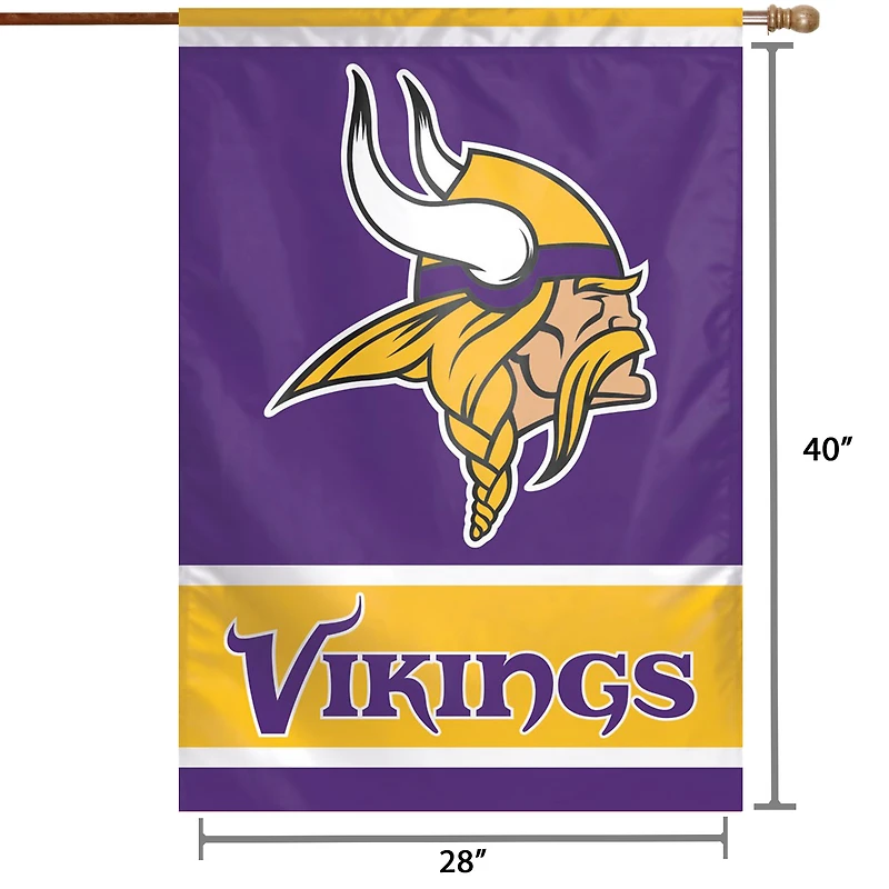 WinCraft Minnesota Vikings 28" x 40" Primary Logo Single-Sided Vertical Banner