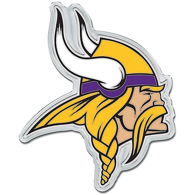 Emblème chromé coloré pour voiture WinCraft Minnesota Vikings