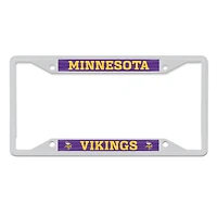 Cadre de plaque d'immatriculation en métal WinCraft Minnesota Vikings