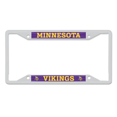 Cadre de plaque d'immatriculation en métal WinCraft Minnesota Vikings