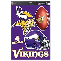 Feuille de décalcomanies multi-usage WinCraft Minnesota Vikings #1 Fan 11"x 17"