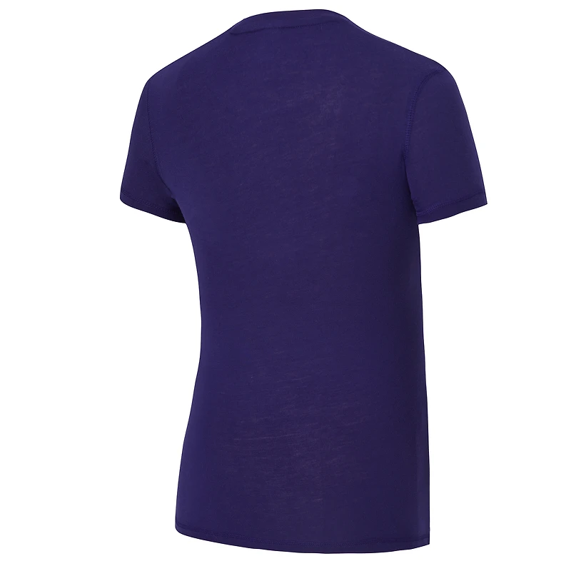 Ensemble pyjama en flanelle pour femme Concepts Sport violet/or Minnesota Vikings Avondale avec t-shirt et pantalon