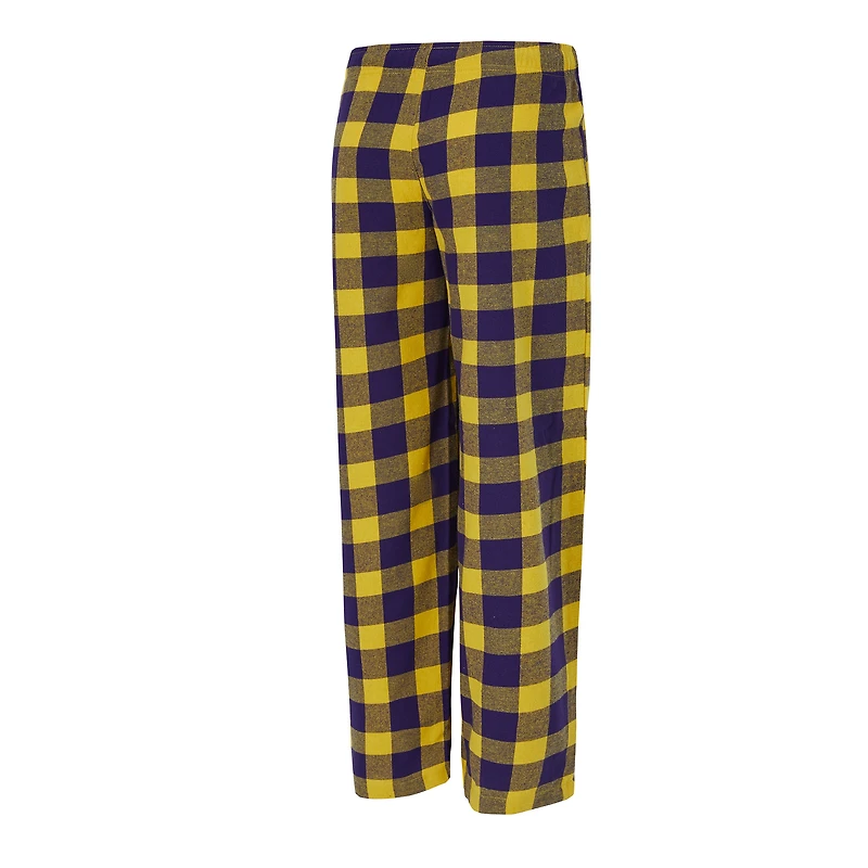 Women's Concepts Sport  Purple/Gold Minnesota Vikings Avondale T-Shirt & Pants Flannel PJ Set