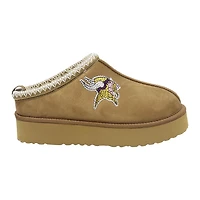 Women's Cuce  Tan Minnesota Vikings Chestnut Slip On Boot with Crystal Logo