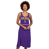 Robe longue violette G-III 4Her par Carl Banks pour femme des Minnesota Vikings Center Field