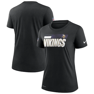 Women's Nike  Black Minnesota Vikings Impact Legend Sideline Performance T-Shirt