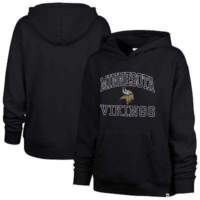 Sweat à capuche Clarity Naomi pour femme, modèle 47 noir Minnesota Vikings