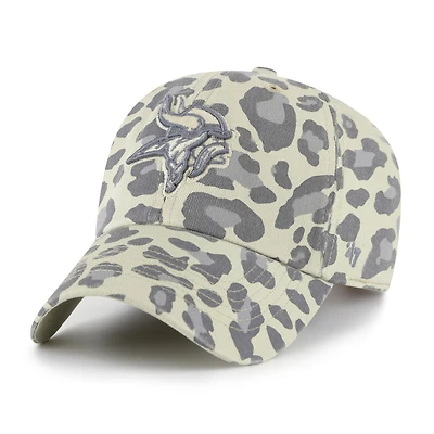 Casquette ajustable Bagheera Clean Up '47 grise des Vikings du Minnesota pour femmes