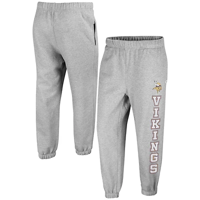 Women's '47 Gray Minnesota Vikings Double Pro Harper Jogger Sweatpants