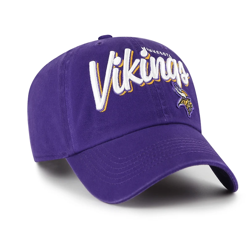 Casquette ajustable Ariana Clean Up violette 47 des Vikings du Minnesota pour femme