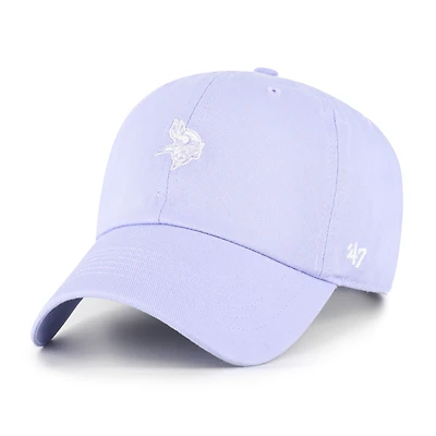 Women's '47 Purple Minnesota Vikings Base Runner Ballpark Clean Up Adjustable Hat