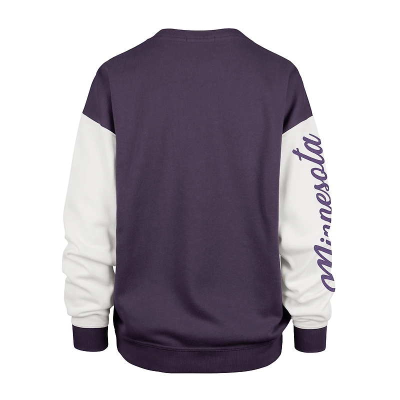 Sweat-shirt à enfiler Double Header Rise Andie des Vikings du Minnesota '47 violet pour femmes