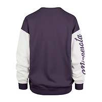 Sweat-shirt à enfiler Double Header Rise Andie des Vikings du Minnesota '47 violet pour femmes