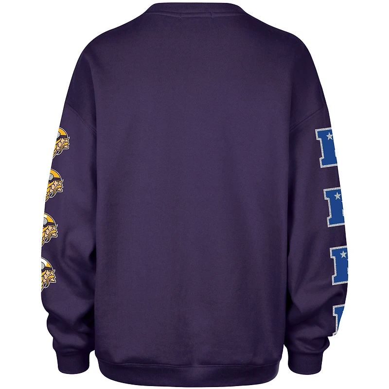 Sweat-shirt oversize violet « 47 » des Vikings du Minnesota pour femme