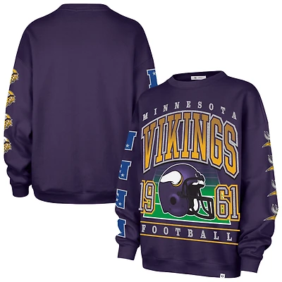 Sweat-shirt oversize violet « 47 » des Vikings du Minnesota pour femme