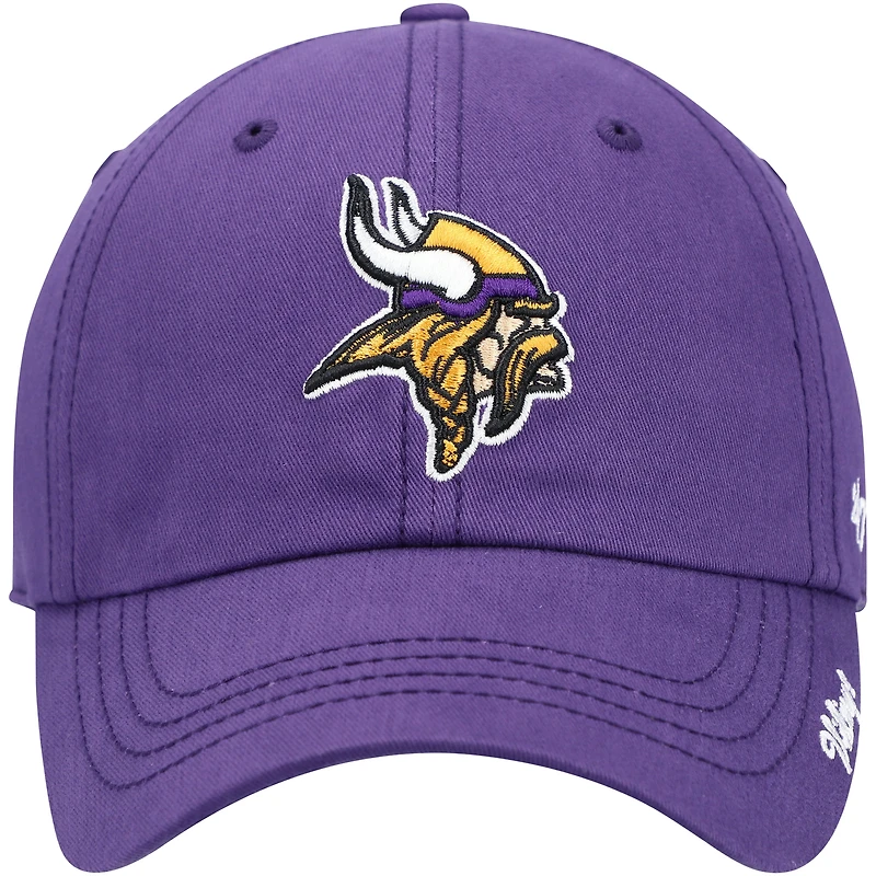 Casquette ajustable pour femme « 47 Purple Minnesota Vikings Miata Clean Up »