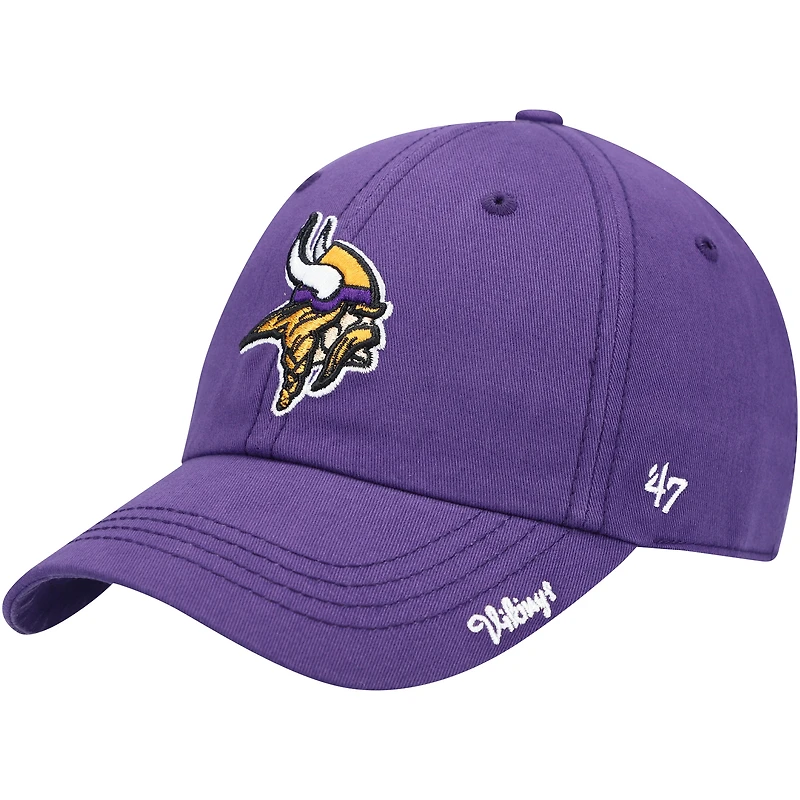 Casquette ajustable pour femme « 47 Purple Minnesota Vikings Miata Clean Up »