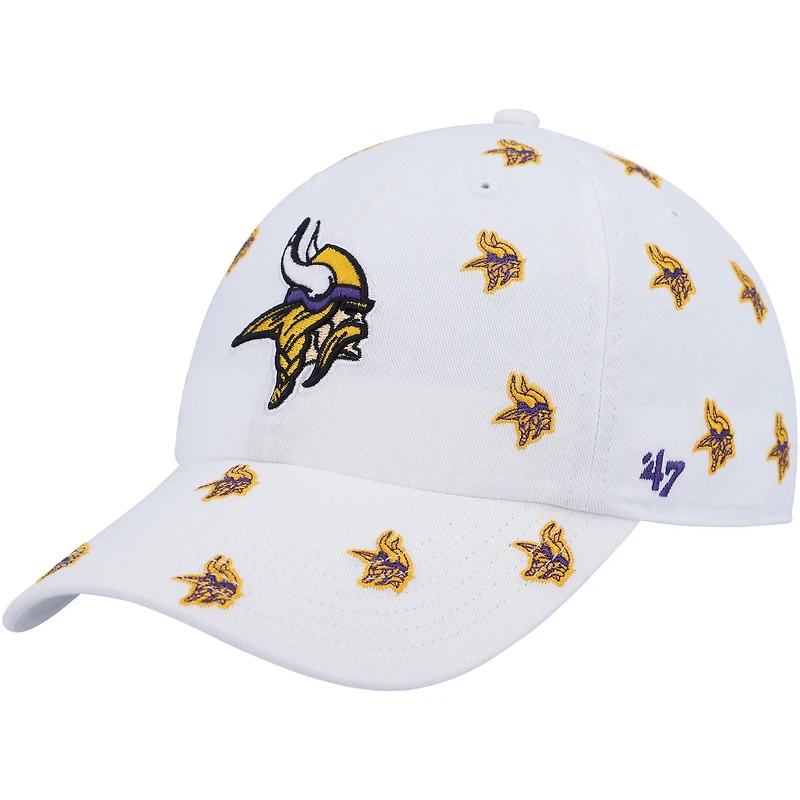 Casquette réglable '47 Minnesota Vikings Confetti Clean Up pour femme