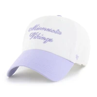 Women's '47  White Minnesota Vikings Gelato Two-Tone Clean Up Adjustable Hat