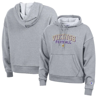 Women's Champion Gray Minnesota Vikings Triumph Tri-Blend Hoodie