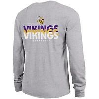 Women's Champion Heather Gray Minnesota Vikings Core Long-Sleeve T-Shirt
