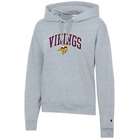Women's Champion  Heather Gray Minnesota Vikings Powerblend Hoodie
