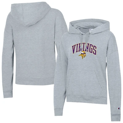 Women's Champion  Heather Gray Minnesota Vikings Powerblend Hoodie