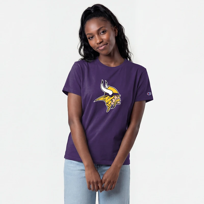 T-shirt violet Champion Minnesota Vikings pour femmes