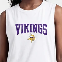 Women's Champion  White Minnesota Vikings Muscle Tank Top