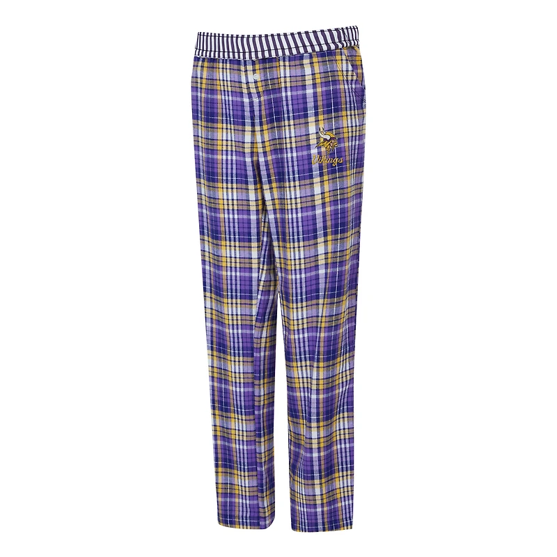 Women's Concepts Sport  Purple Minnesota Vikings Laney Plaid Tri-Blend Pants