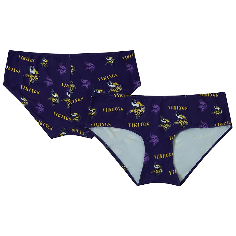 Culotte en tricot à imprimé mosaïque violet Minnesota Vikings pour femme Concepts Sport