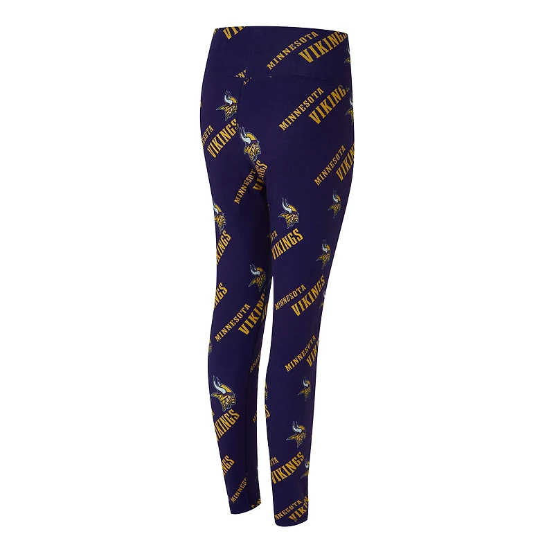 Women's Concepts Sport Purple Minnesota Vikings Mosaic Allover Print Leggings