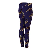 Women's Concepts Sport Purple Minnesota Vikings Mosaic Allover Print Leggings